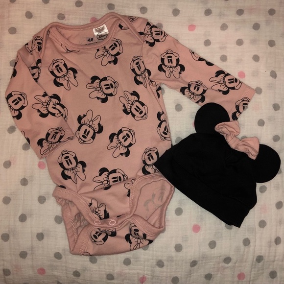 EUC Minnie Mouse ears 3 piece set - Picture 2 of 5